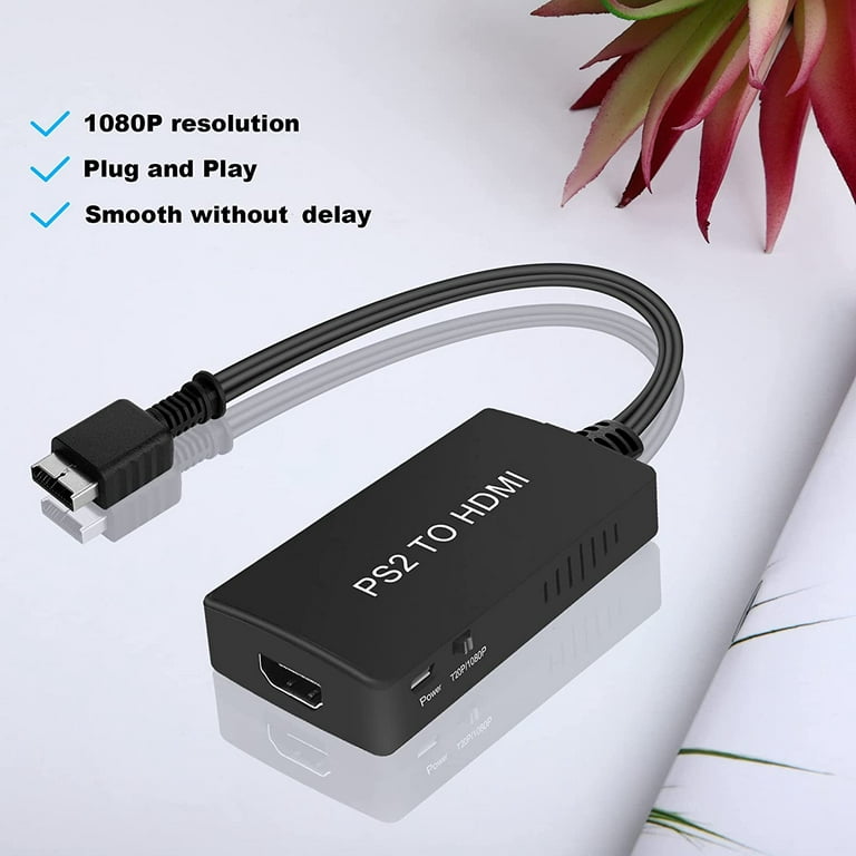 1080P PS2 to HDMI Adapter PS2 to HDMI Cable Playstation 2 to HDMI Converter  Supports All PS2 Display Modes for PC HDTV Monitor - AliExpress