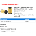 thumbnail image 2 of Fuel Filter - Compatible with 2015 - 2019 Isuzu NPR-XD 5.2L 4-Cylinder 2016 2017 2018, 2 of 2