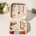 thumbnail image 6 of Rainbow Unicorn Travel-Portable Square Jewelry Organizer Storage Box - Rings, Earrings, Necklaces, and Bracelets Holder for Girls and Women, 6 of 6