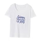 thumbnail image 3 of Camiseta para mujer de verano con cuello redondo y cuello redondo para uso diario, caminar, vacaciones XL, 3 of 7