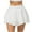 White, variant on IROINNID Short Comfort Waist Skirt For Women Fake Two-piece Running Casual Summer Sports Exercise CyclingGym Yoga Tennis Skirt (including Pocket) Solid Color Skirt