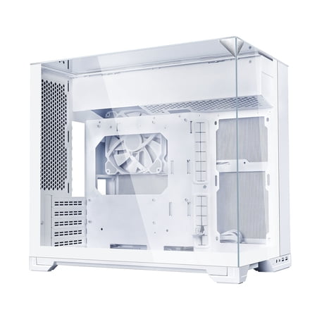 Lian Li O11VMW O11 Vision-M ATX Mid-Tower PC Case with Triple Tempered Glass - White