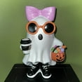 thumbnail image 6 of WKSCLPAI Halloween ghost statue,Cute ghost figurine,Purple Halloween decoration,Indoor/Outdoor Resin Figurine,Spooky Party Prop & Gift, 6 of 8