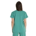 thumbnail image 3 of Just Love Solid Stretch Scrub Top for Women Mock Wrap Nursing Shirt (Surgical Green, Medium), 3 of 3