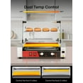 thumbnail image 6 of FOHERE Electric Hot Dog Roller, 18-24 Hot Hogs, 7 Roller Grill Cooker Machine Backsplash & Shelf 1050W, 6 of 7