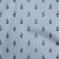 thumbnail image 1 of oneOone Cotton Jersey Grayish Blue Fabric Black Floral Quilting Supplies Print Sewing Fabric By The Yard 58 Inch Wide, 1 of 4