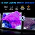 thumbnail image 3 of Monitor BKVOO de 16" FHD 1920x1200 IPS triple rotatorio, 3 of 8