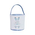 thumbnail image 1 of Billuyoard Bolsa de conejito de gran capacidad, resistente al desgaste, cesta de Pascua, cubos de vacaciones, decoraciones, bolsas con asa de cubo Almacenamiento y organización del hogar Huella Azul, 1 of 6