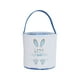thumbnail image 1 of Billuyoard Bolsa de conejito de gran capacidad, resistente al desgaste, cesta de Pascua, cubos de vacaciones, decoraciones, bolsas con asa de cubo Almacenamiento y organización del hogar Huella Azul, 1 of 6