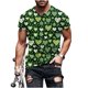 thumbnail image 2 of Ceisia Men's Slim Fit Short Sleeve T-Shirt St. Patrick's Day Themed Print Clover Spring Summer Shirt Gift, 2 of 8