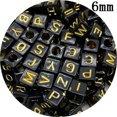thumbnail image 1 of 5mm 6mm 7mm Mixed Letter Beads Oval /Square Shape Alphabet Beads For Jewelry Making DIY Charms Bracelet Necklace Accessories, 1 of 5