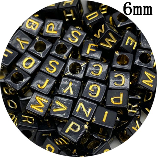 5mm 6mm 7mm Mixed Letter Beads Oval /Square Shape Alphabet Beads For Jewelry Making DIY Charms Bracelet Necklace Accessories