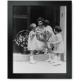 thumbnail image 1 of Framed Print: Mrs. Coolidge Gets A Basket Of Flowers And A Kiss, 1927, 1 of 3