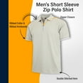 thumbnail image 2 of Men’s Modern Fit Polo Shirt with Zip Placket (S-2XL), 2 of 5