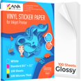 thumbnail image 1 of Papel adhesivo de vinilo imprimible Limia's Care, impermeable, 100 hojas, 1 of 8