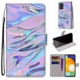 thumbnail image 2 of For Samsung A53 Case 5G , Mantto Magnetic PU Leather Phone Case With Hand Rope Strap Cute Pattern Painted Flip Card Wallet Slots Case,Kickstand For Samsung Galaxy A53 5G, Fluorescent Watermarks, 2 of 8