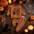 thumbnail image 2 of GCETTIC Toddler Baby Boy Halloween Outfit Long Pumpkin Shirt Pant Clothes Set 6M-2T 2-3 Years, 2 of 9