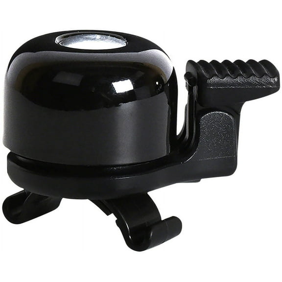 Incredibell Ring-O-Ring Bell Black Round Handlebar Mounted Safety Bike Bicycle