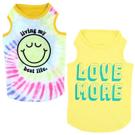 Vibrant Life Tanktop  2pack  Love/Living  Yellow/Multi  L