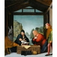 thumbnail image 3 of Bartolommeo Suardi 15x17 Black Modern Framed Museum Art Print Titled - The Adoration of the Shepherds (1500 - 1535), 3 of 5