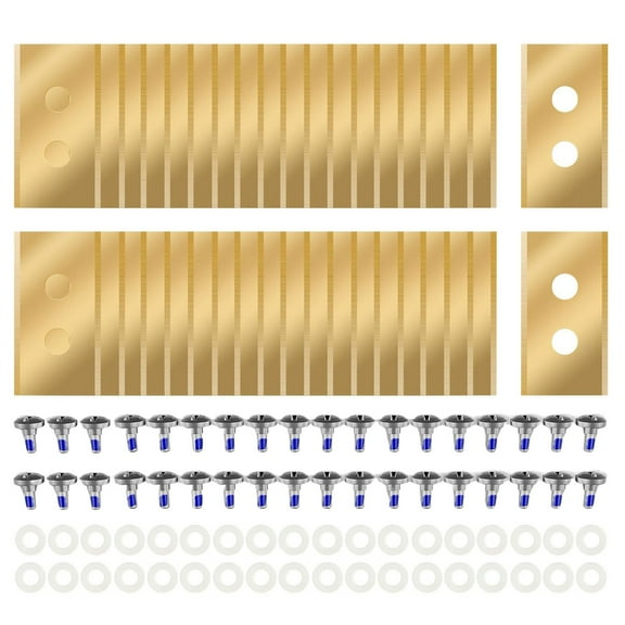 36 Pcs Titanium Coated Robotic Lawnmower Replacement Blades Fits for All Mammotion Luba AWD Luba 2 AWD Luba Mini AWD Yuka & Yuka Miniseries,with Plastic Washers
