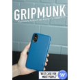 thumbnail image 2 of Smartish iPhone Xs/X Slim Case - Gripmunk [Lightweight + Protective] Thin Cover for Apple iPhone 10/10s (Silk) - Blues on The Green, 2 of 2