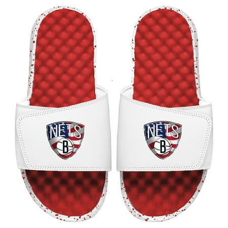

Men s ISlide Red/White Brooklyn Nets Americana Slide Sandals