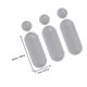 thumbnail image 2 of OUNONA 18Ud De Almohadillas Para Asiento De Inodoro Gris Con Desmontable Y Seguro, 2 of 8