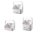 thumbnail image 2 of Makeup Organizer Plastic Storage Box Drawer Desktop Cosmetic Case Multifunctional Lid Dustproof For Skincare Home Single layer/white, 2 of 9