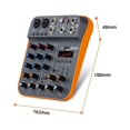 thumbnail image 2 of Mini Mixeur 4 Canaux, Console DJ avec Réverbération Bluetooth 5.0 Carte Son USB 48V pour Enregistrement PC, Fader Intelligent, 2 of 6