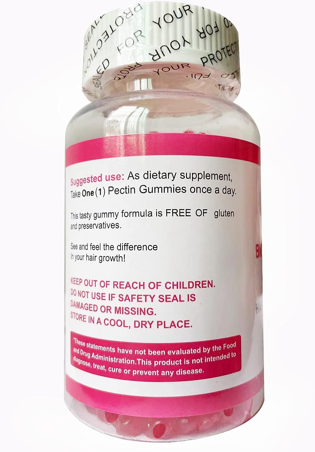 Collagen Biotin Gummies X 3 Bottles – Delicious Grapefruit Flavor for Hair, Skin & Nail Support