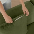 thumbnail image 6 of 113" Modern L-Shape Cloud Couch Sectional, Corduroy Upholstery Sectional Couches for Living Room,No Assembly,Green, 6 of 8