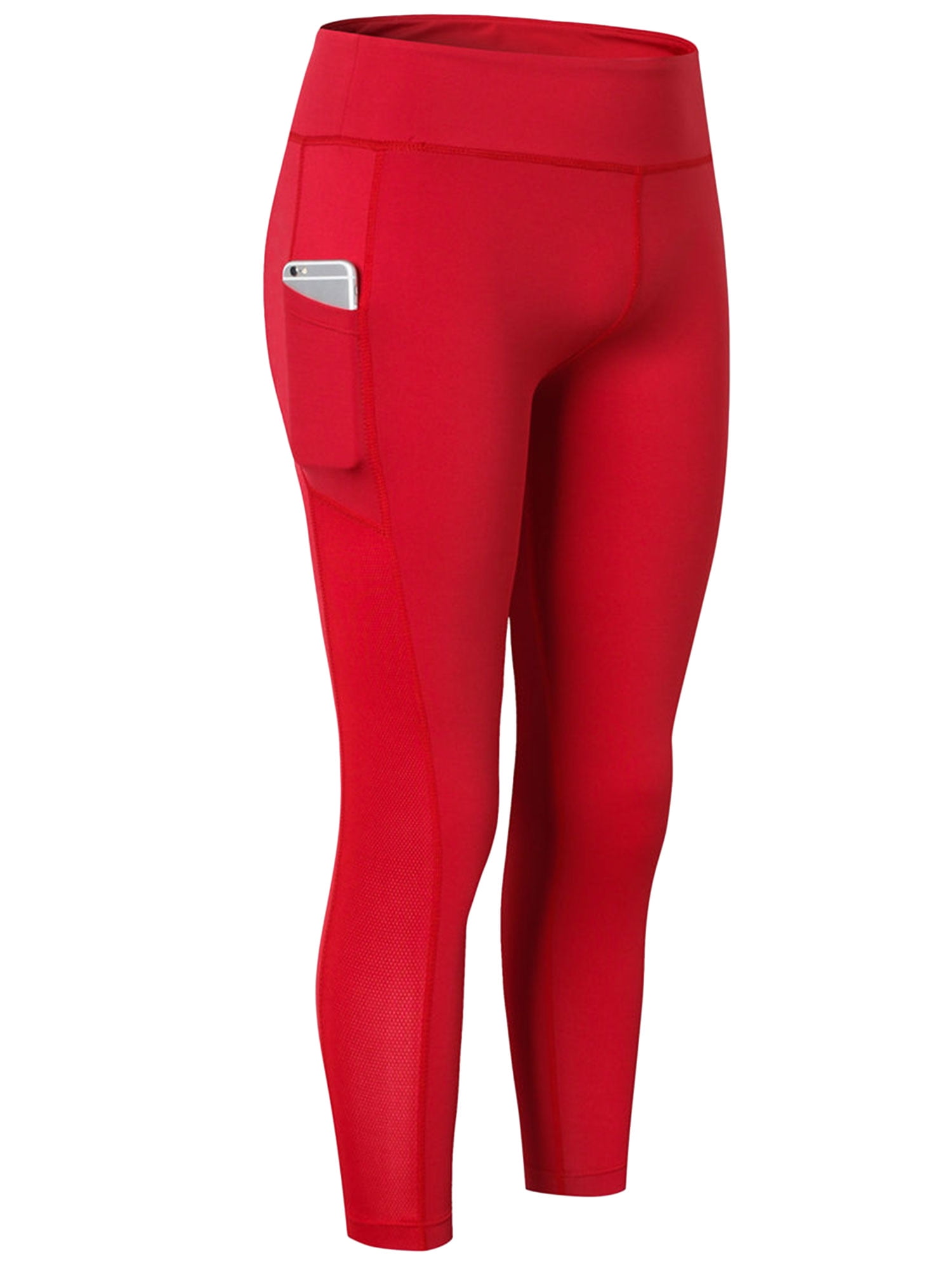 red compression pants nike