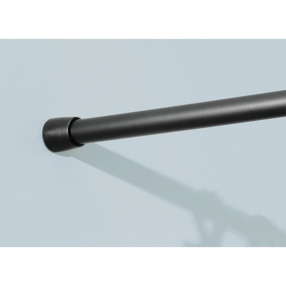 InterDesign Shower Curtain Tension Rod Matte Black, XLarge 78108