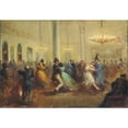 thumbnail image 2 of Ricardo Balaca 18x14 Black Ornate Wood Framed Double Matted Museum Art Print Titled - The Capellanes Dance (1860-1865), 2 of 5