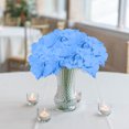 thumbnail image 4 of Puntoco Cabeza De Hortensia Simulada Azul Claro Decoración De Flores De Seda tocado Floral De Boda Arco Al Por Mayor Pared De Flores Accesorios De Tiro Hechos A Mano Diy,Decoración Hogareña, 4 of 5