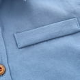 thumbnail image 6 of Boys' Button Down Shirts Graduation Shirts Blue Long Sleeve Shirt Dress Shirt School Shirts Boys Girls Fashion, 6 of 7