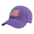 thumbnail image 3 of XIAOCHA Mens Flag Patch Baseball Cap Shapeable Brim Farm Dad Hat,Purple, 3 of 3