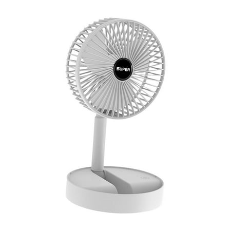 

Desk Table Fan Foldable Telescopic Fan Low Noise Multipurpose Foldaway Fan for Office Traveling Classroom Bedroom 1Pcs