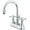 Polished Chrome, variant on Kingston Brass Governor Two Handle 4" Centerset Lavatory Faucet with Brass Pop-up