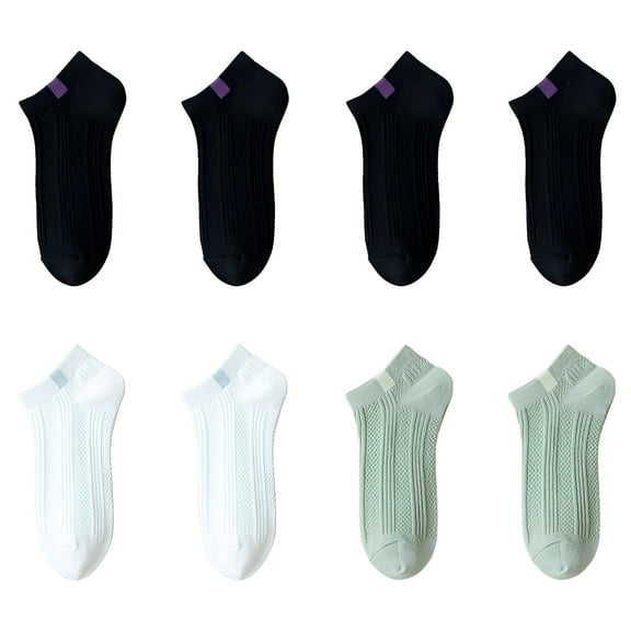 TELOLY 2Pairs Ankle Socks for Women,Cotton Womens Socks Size 7-9,Ankle Socks