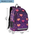 thumbnail image 2 of FORMRS Unisex School Backpack 17" Student Travel Bag with Laptop Compartment, Love in The Clouds, 2 of 7