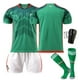thumbnail image 1 of XLGreen ANew Design Traje de uniformes de fútbol para hombres y mujeres Chicharito 14 # A.guardado 18 # Conjunto de camiseta de equipo de fútbol de moda deportiva para niños con calcetín y protección de rodilla esquí esquí Gafas de esquí, 1 of 1