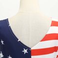 thumbnail image 5 of Usmixi Summer Dresses for Women 4th of July Patriotic Pleated Swing A Line Tank Formal Dresses 2023 Casual Sleeveless V-Neck Star Striped Print Midi Dress Dark Blue s, 5 of 6