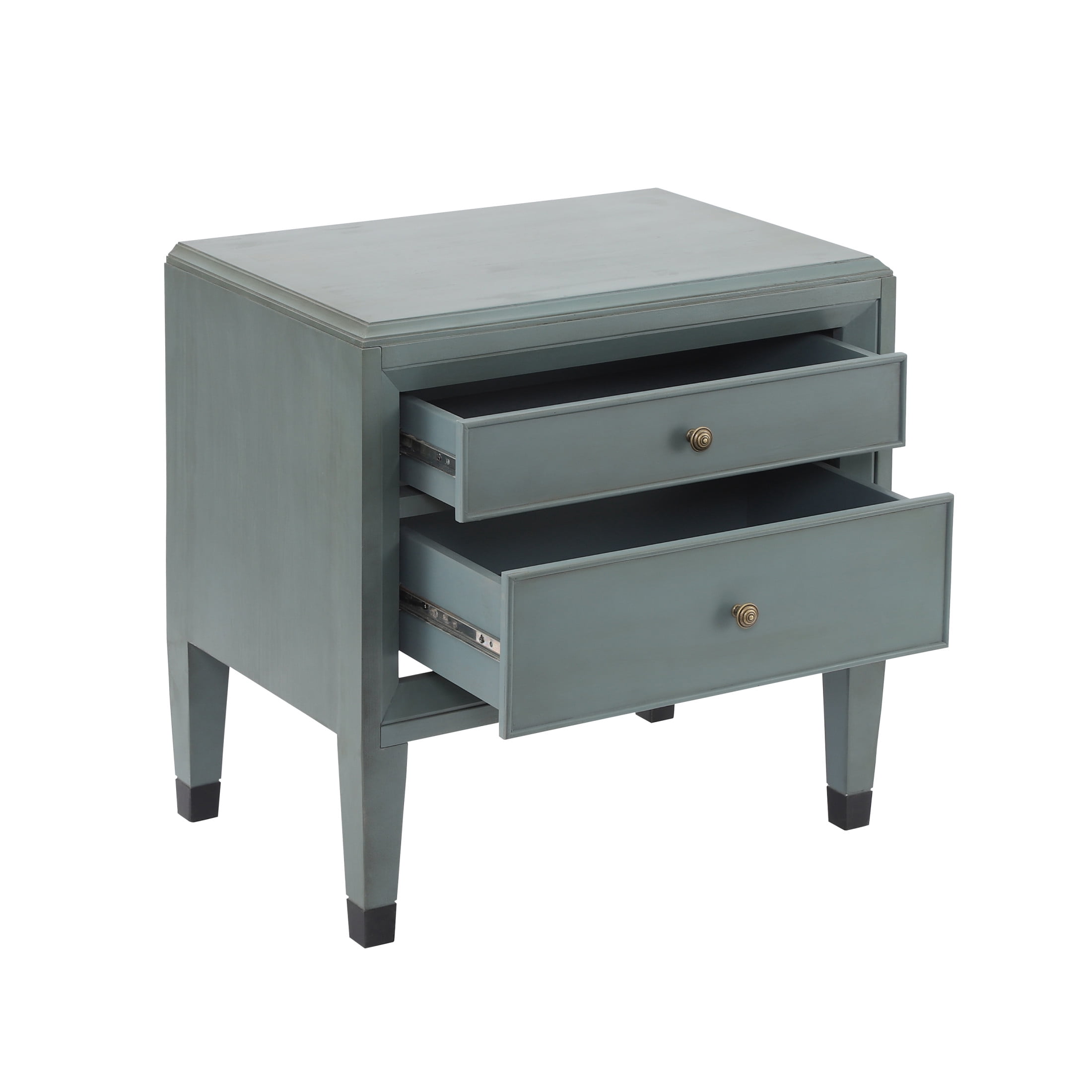 Christopher Knight Home 23.6" Classic Nightstand, Accent Bedside Table with 2 Drawers, Sage Green