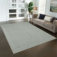 thumbnail image 2 of Mainstays Dylan Solid Diamond Olefin Pewter Gray Indoor Area Rug, 7' x 10', 2 of 8