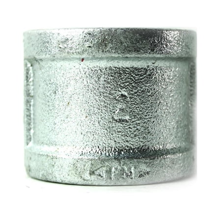Thrifco Plumbing 5218025 2 Inch Galvanized Steel Coupling