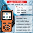 thumbnail image 3 of OBD2 Scanner Diagnostic Tool - Check Engine Light Code Scanner Tool with Reset, DTC, Data Stream, I/M Readiness, Car & Truck Scan Tool for All Vehicles Since 1996, escaner automotriz,Orange, 3 of 8