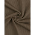 thumbnail image 5 of DARING DIVA Women's Plus Ruffle Sleeveless Slim Fit Stretchy Bodysuit 4X Light Brown, 5 of 5