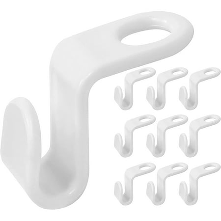 

Hanger Connector Hooks 200 Pcs Coat Hooks for Wardrobes White